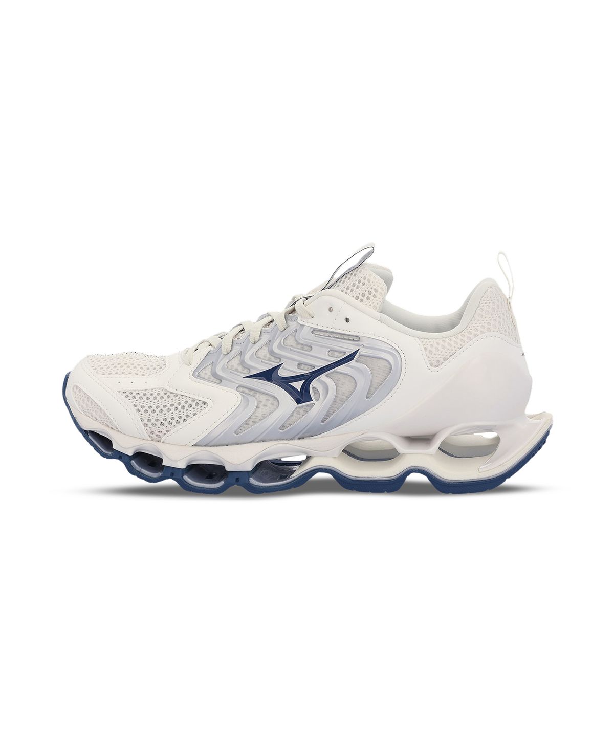 미즈노(MIZUNO) (공용) 웨이브 프로페시 14 S - 스노우 화이트:다크 데님:실버 / J1GC258384