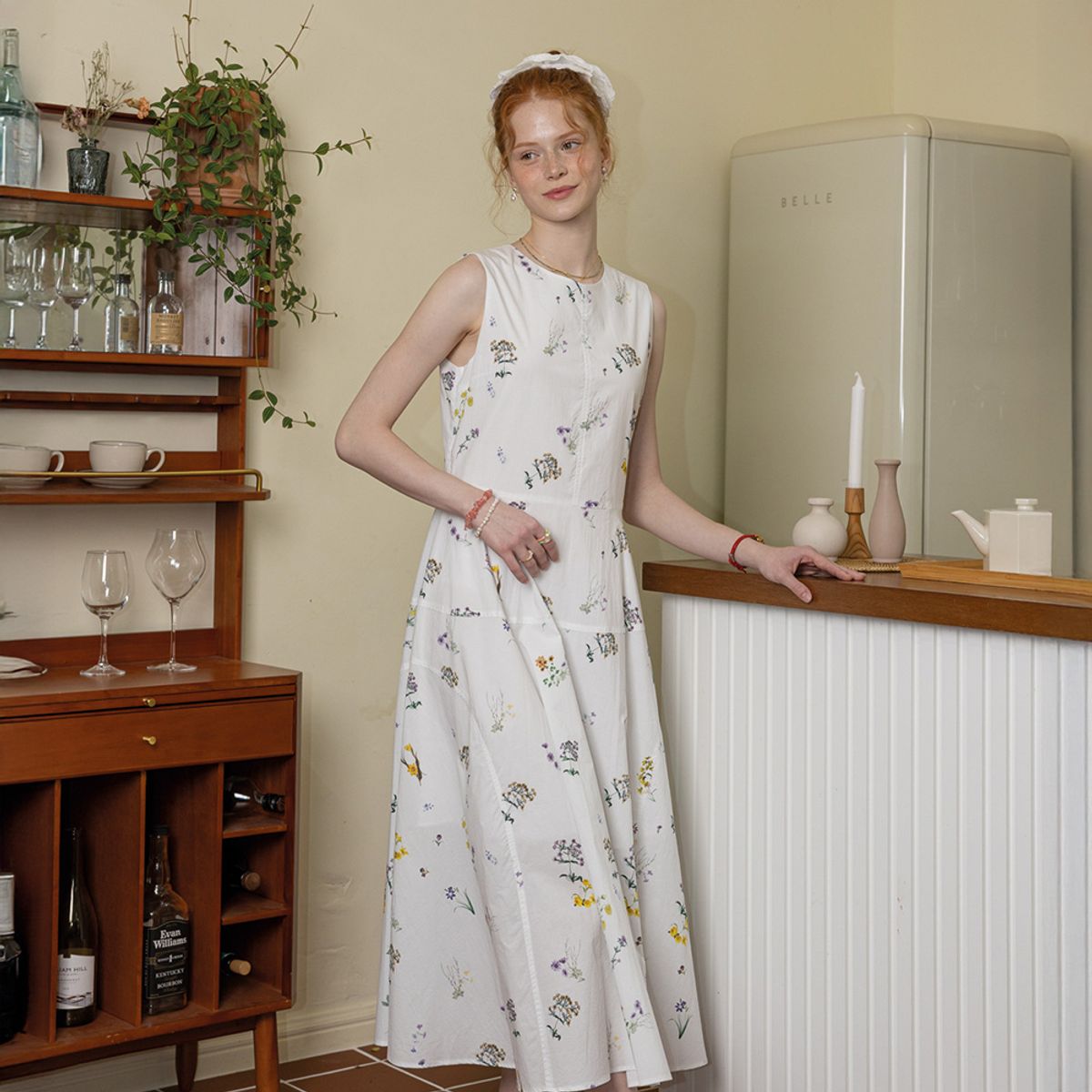 던드롭(DUNDROP) DD_Elegant garden dress_WHITE