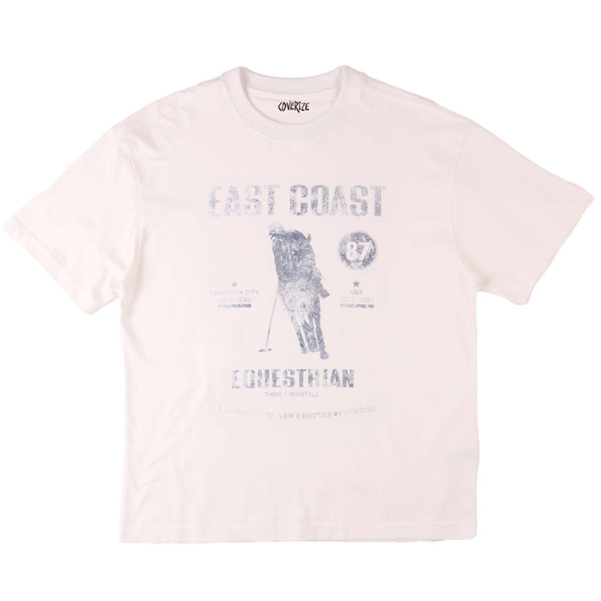 커버라이즈(COVERIZE) EAST COAST TEE  (WHITE)