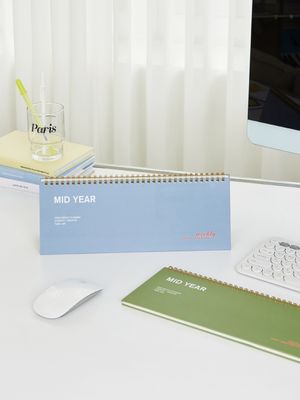 [2개세트] (만년형 6개월) 미드이어 위클리 플래너 데스크_스탠드 다이어리