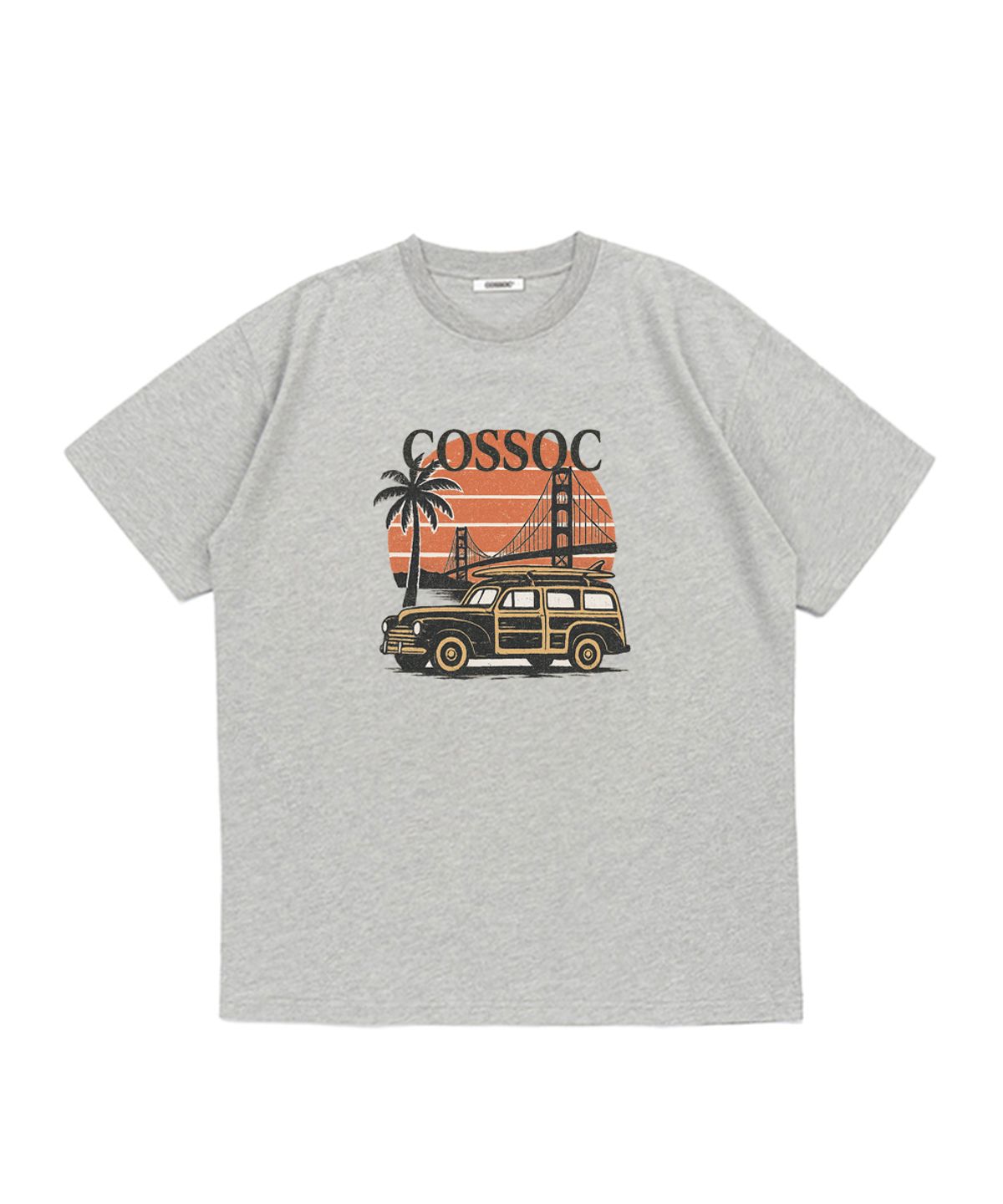 코소(COSO) 아이 라이크 트래블 반팔 티셔츠(GREY)