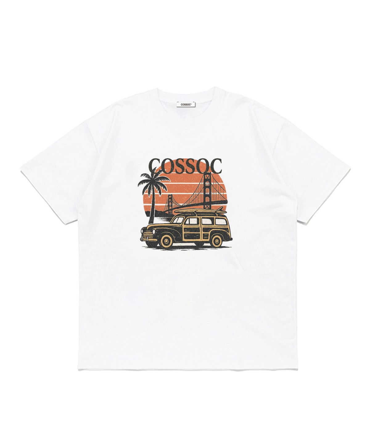 코소(COSO) 아이 라이크 트래블 반팔 티셔츠(WHITE)