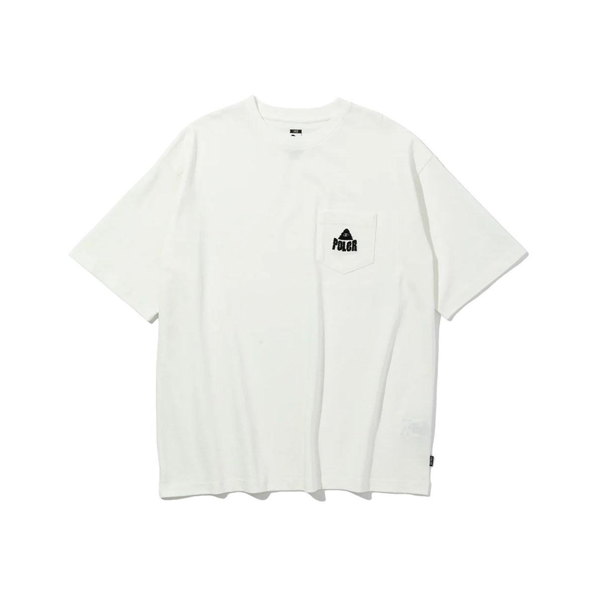 폴러스터프(POLERSTUFF) 퍼지 스터프 릴렉스 핏 포켓 티 WHITE