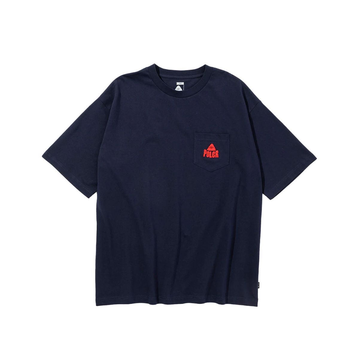 폴러스터프(POLERSTUFF) 퍼지 스터프 릴렉스 핏 포켓 티 NAVY