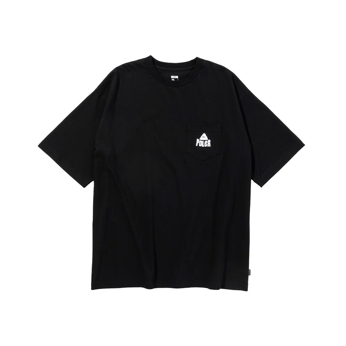 폴러스터프(POLERSTUFF) 퍼지 스터프 릴렉스 핏 포켓 티 BLACK