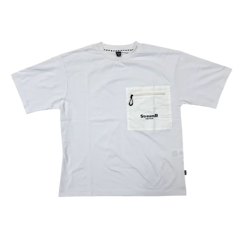 StreamR 드라이 숏 슬리브 티셔츠 OFF WHITE