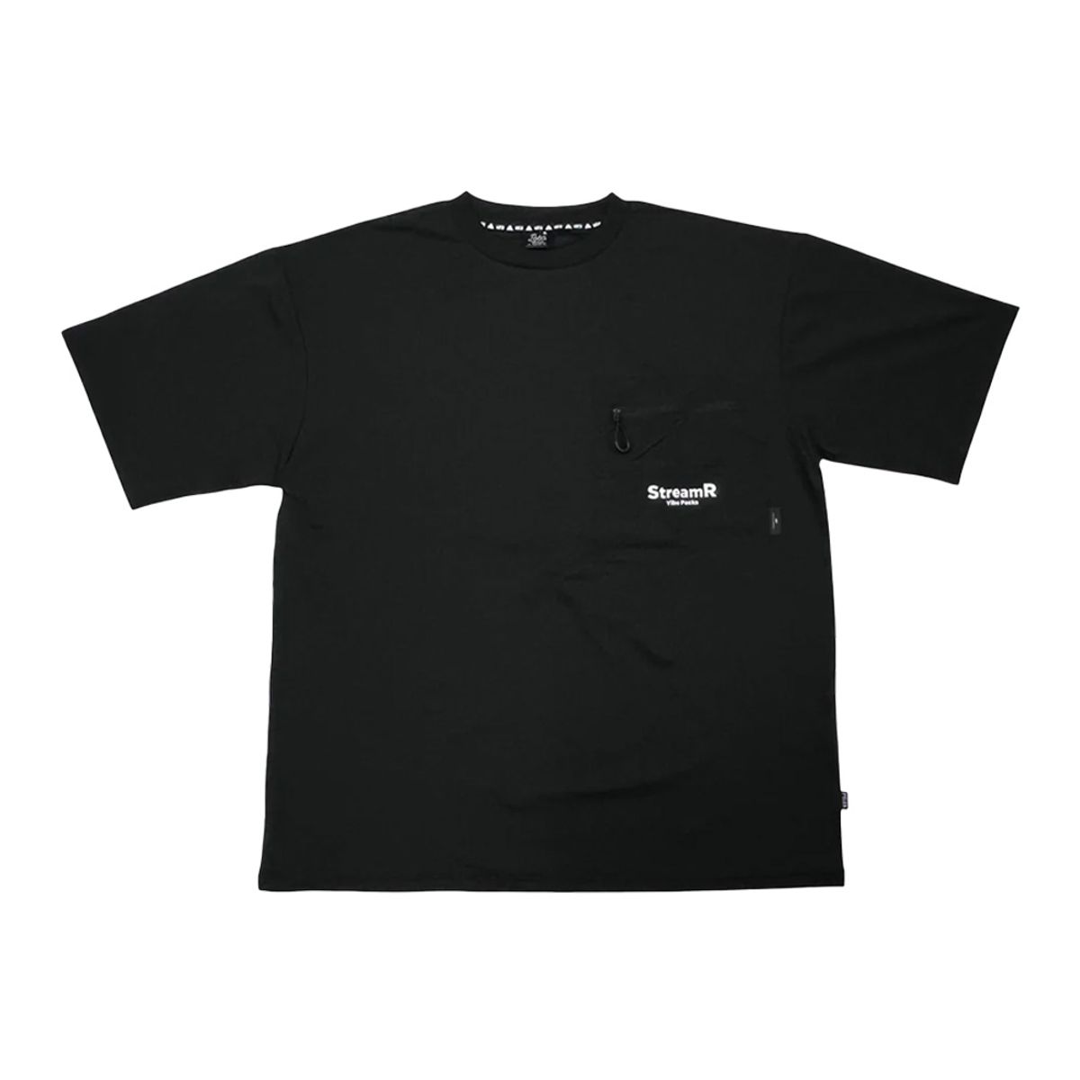 폴러스터프(POLERSTUFF) StreamR 드라이 숏 슬리브 티셔츠 BLACK