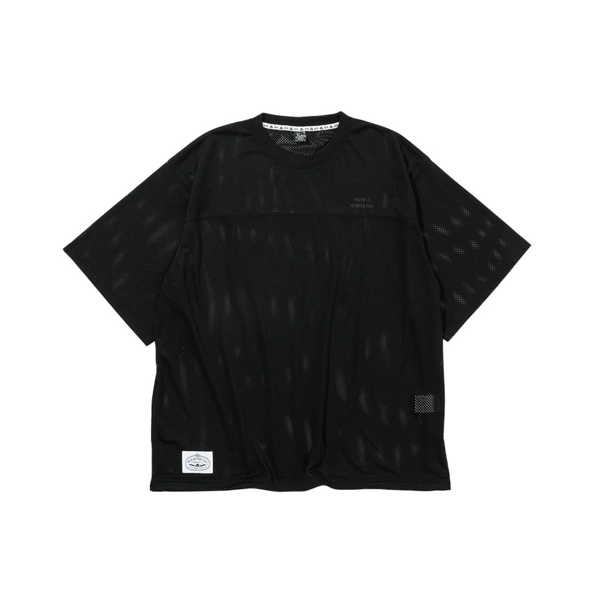폴러스터프(POLERSTUFF) 메쉬 배기 숏슬리브 BLACK