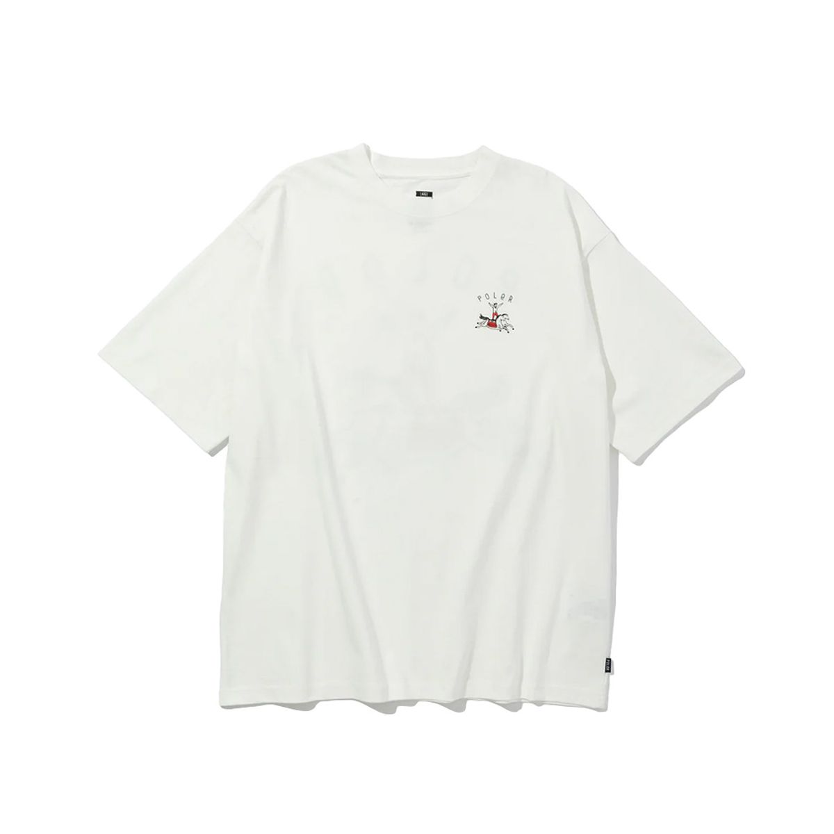 폴러스터프(POLERSTUFF) 홀스 릴렉스 핏 티 WHITE