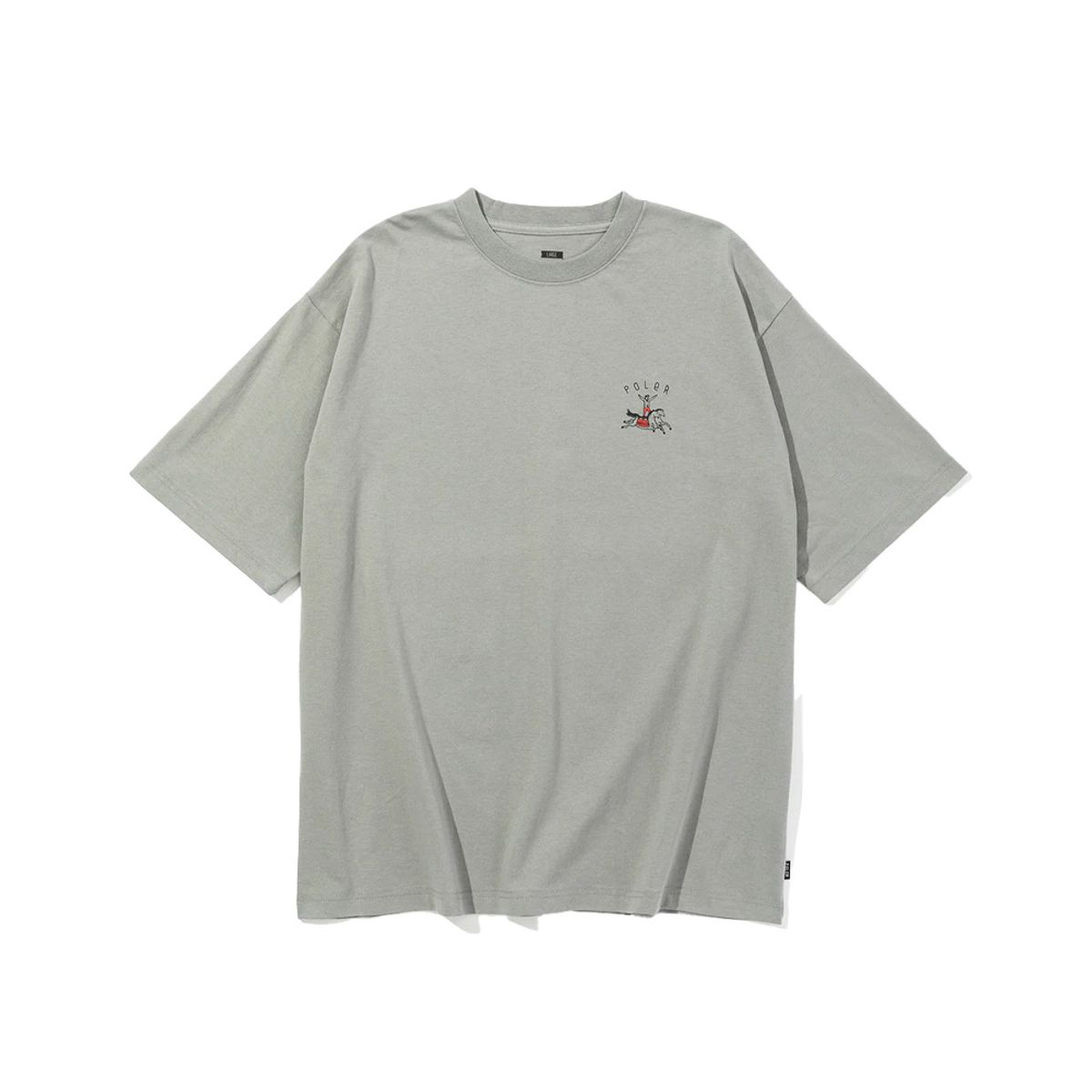 폴러스터프(POLERSTUFF) 홀스 릴렉스 핏 티 GRAY