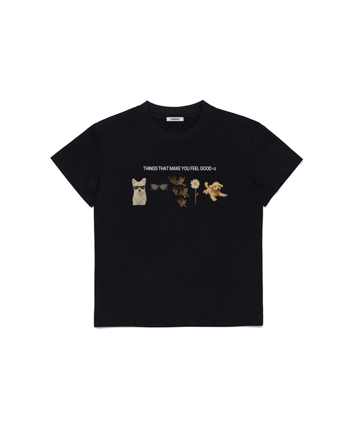 코소(COSO) (w)코소 필링 굿 크롭티 (BLACK)