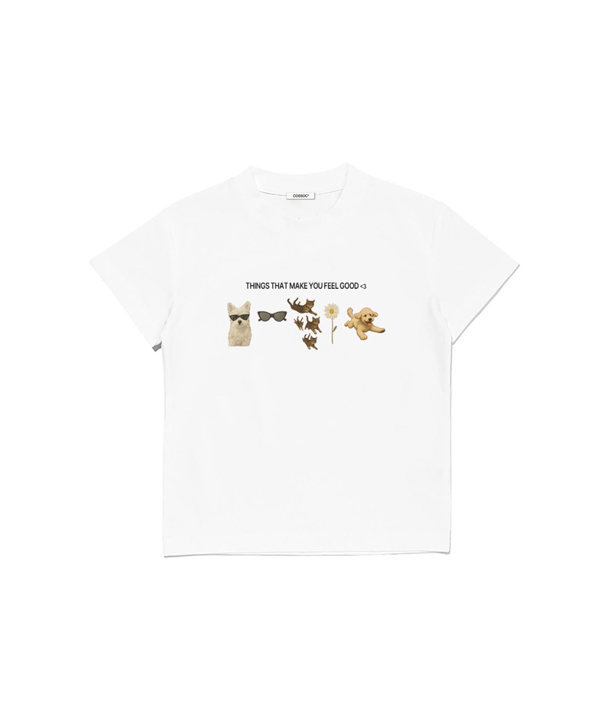 코소(COSO) (w) 코소 필링 굿 크롭티(WHITE)
