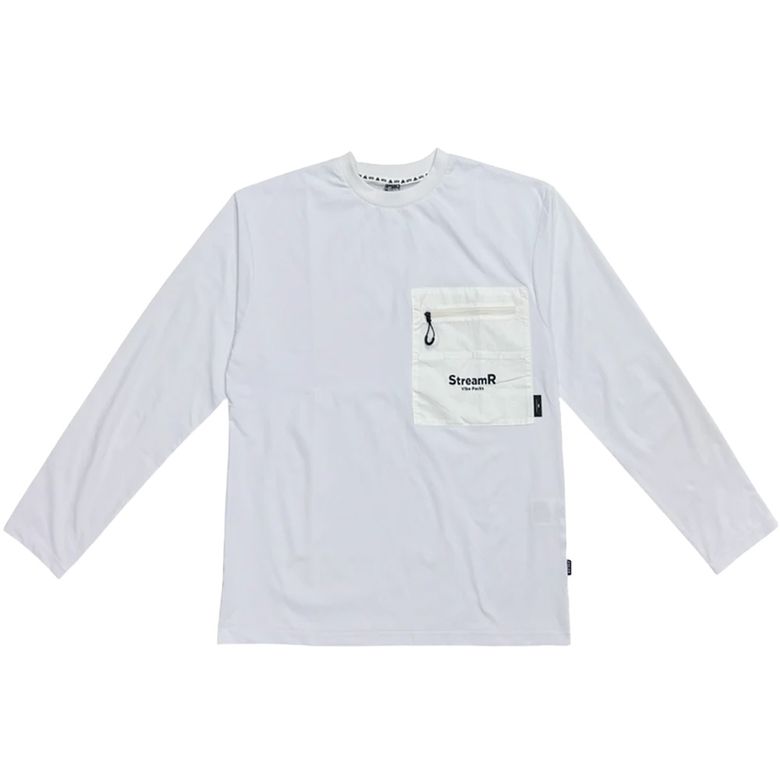 StreamR 드라이 롱 슬리브 티셔츠 OFF WHITE