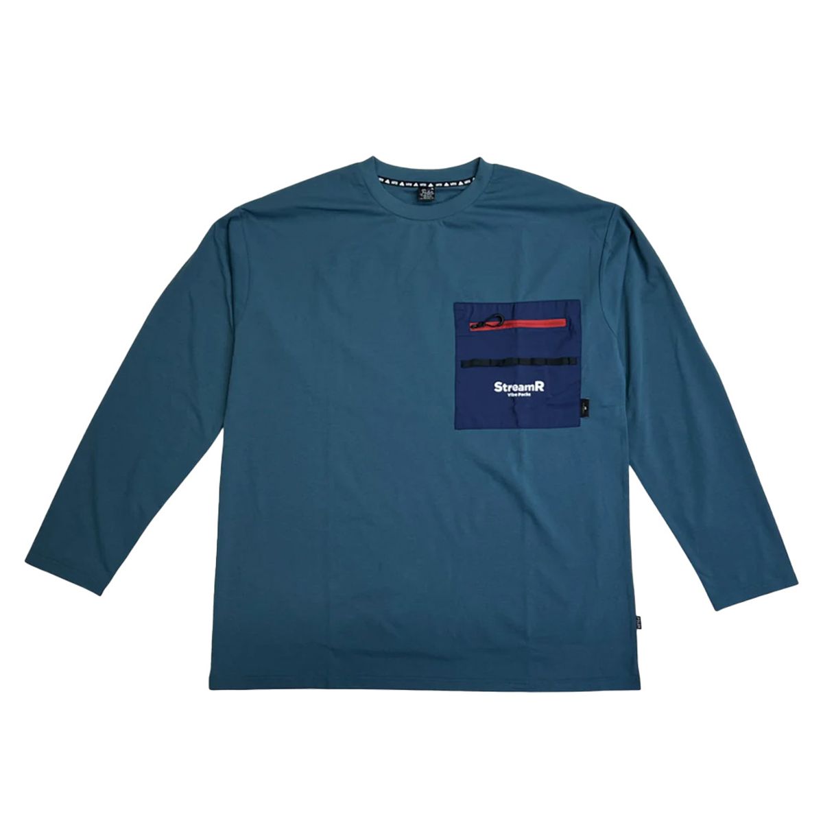 폴러스터프(POLERSTUFF) StreamR 드라이 롱 슬리브 티셔츠 BLUE GRAY