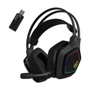 SCARLET W 3모드 RGB 초경량 유무선 게이밍 헤드셋 블랙