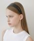 wide dark tone hairband (H037_black)