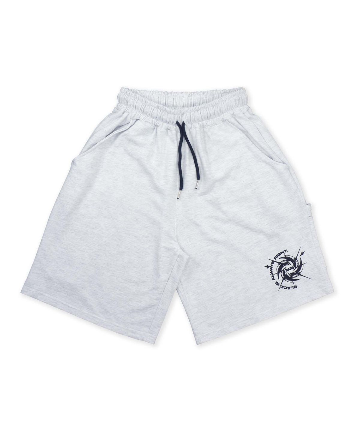믹쓰제이(MIXXJ) BLACK HOLE CARPENTER SHORTS (WHITE MELANGE)