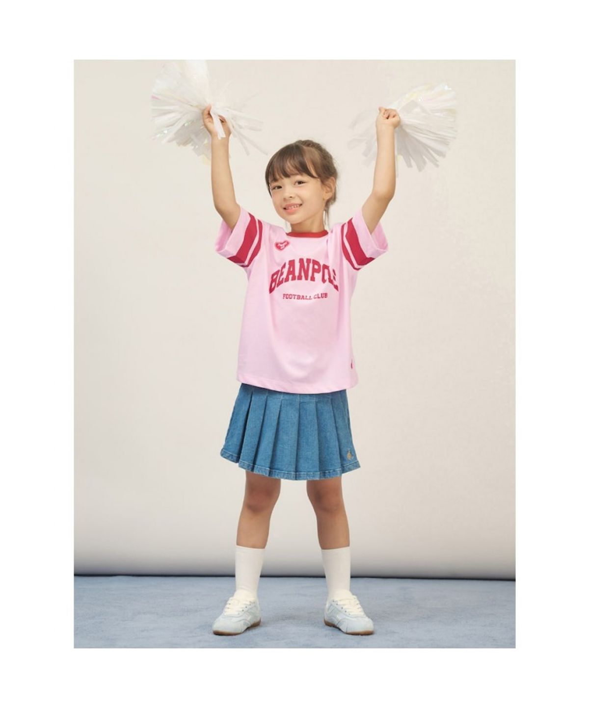 빈폴 키즈(BEANPOLE KIDS) BP FOOTBALL CLUB 저지 그래픽 티셔츠  라이트 핑크 (BI5642U93Y)