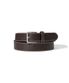 white stitch standard silver buckle belt (T032_brown)