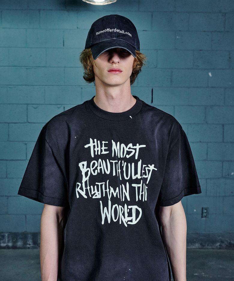 Beautifulest rythem T-shirts (Black)