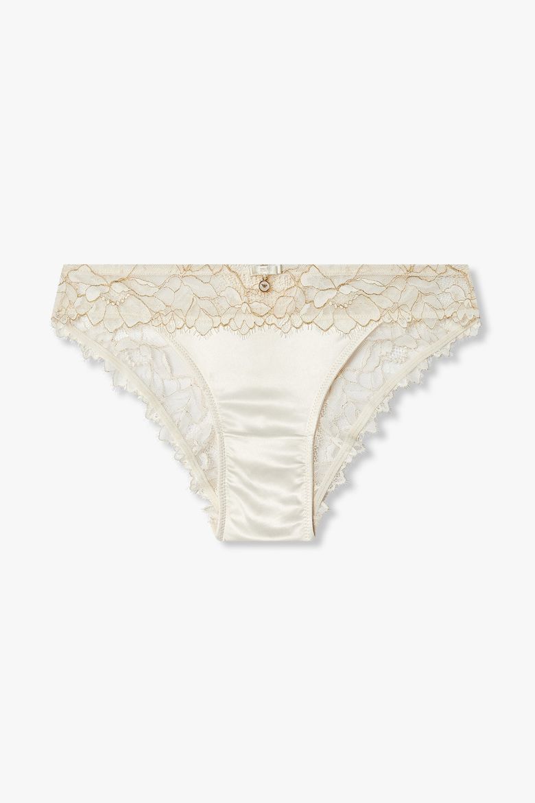 여성 메탈릭 플라워 새틴 브리프_아이보리 0825111531