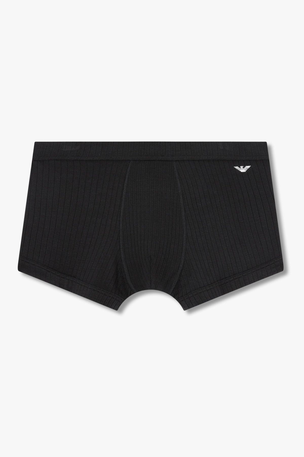 엠포리오 아르마니 언더웨어(EMPORIO ARMANI UNDERWEAR) 남성 이글 자수 리브드 드로즈_블랙 0815112072