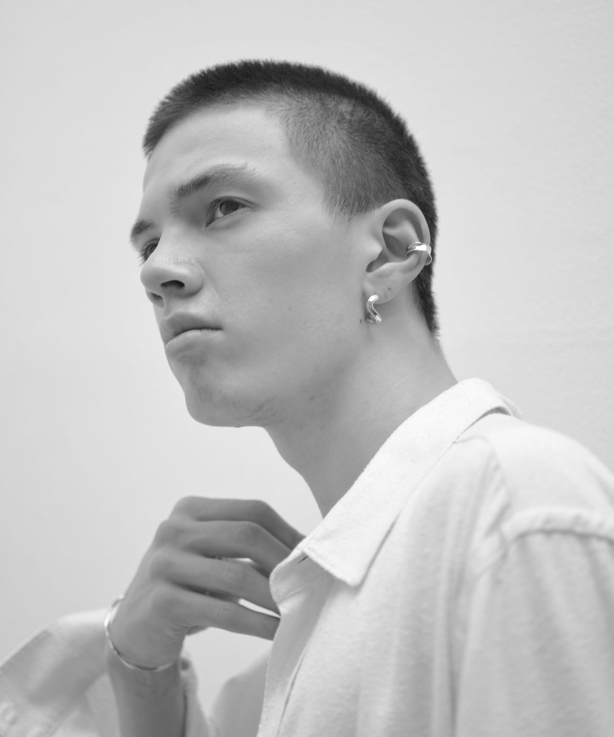 노비스도쿄(NOVICE TOKYO) 플리츠 이어커프 Pleat Ear Cuff / Silver