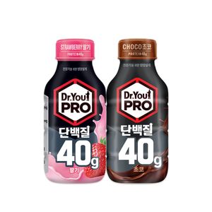 닥터유프로 단백질드링크 40g 딸기 (350ml) x 8개 + 닥터유프로 단백질드링크 40g 초코 (350ml) x 8개