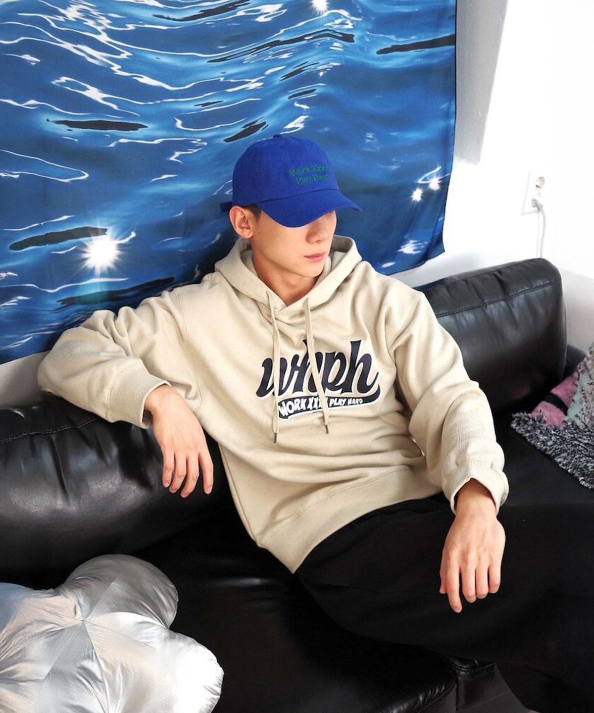 시프트지(SHIFT.G) [WHPH] Work Xxxx Play Hard Ball Cap  Blue