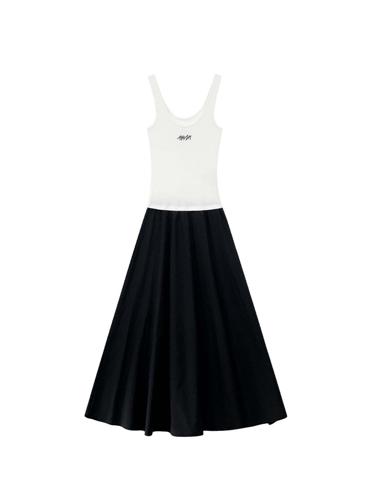 므아므(MMAM) Logo sleeveless layered dress