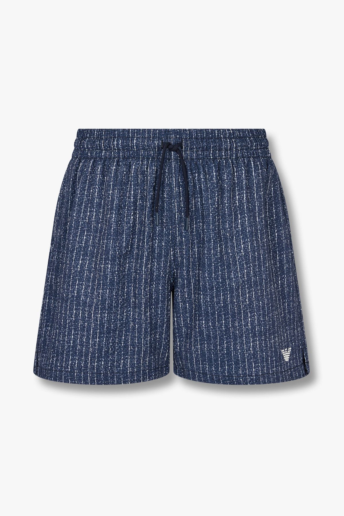 엠포리오 아르마니 언더웨어(EMPORIO ARMANI UNDERWEAR) 남성 스트라이프 패턴 스윔 쇼츠_블루 0815121014