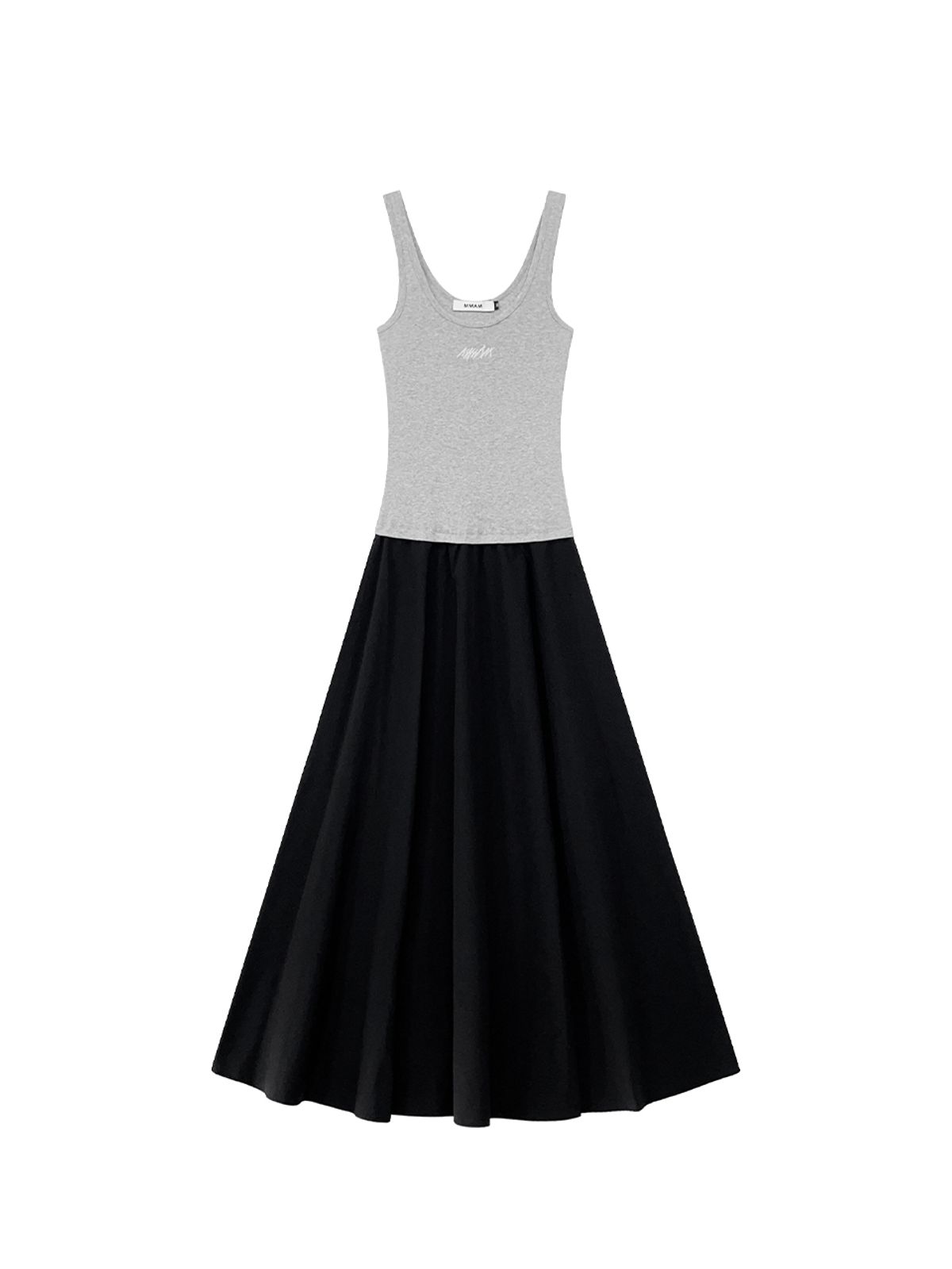 므아므(MMAM) Logo sleeveless layered dress