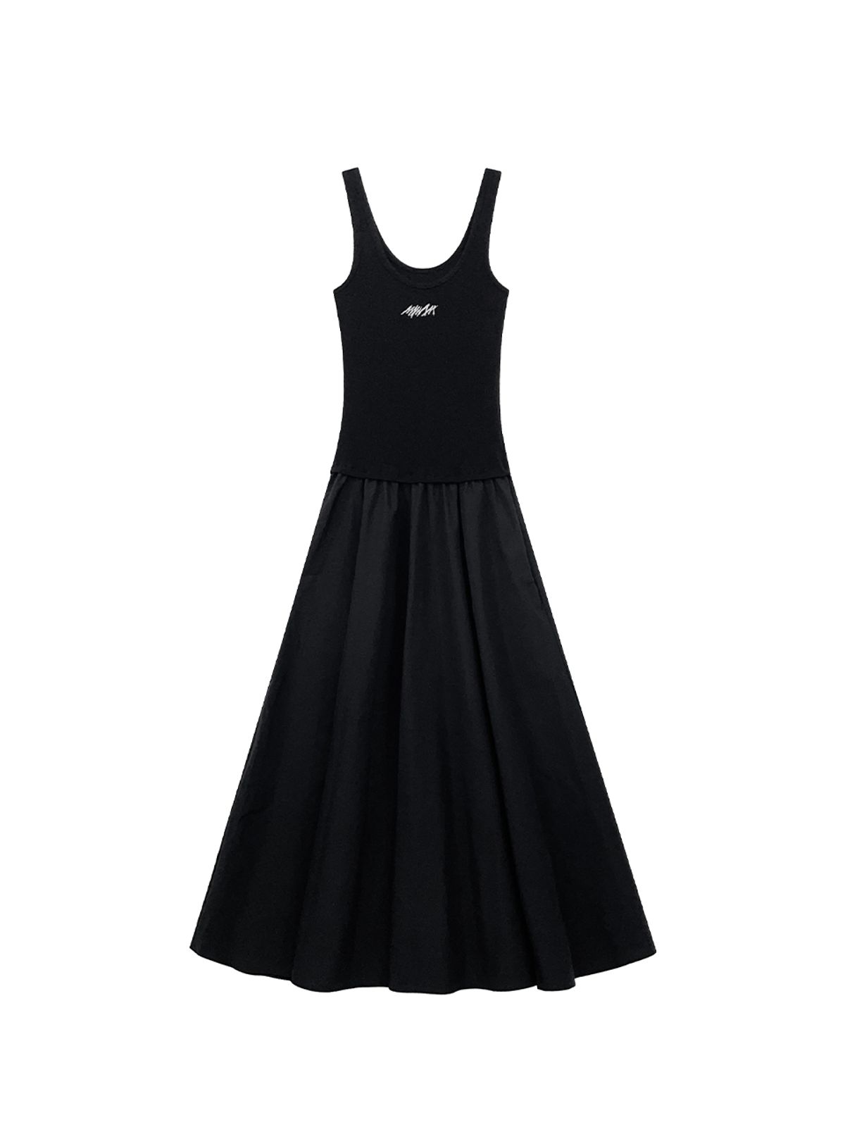 므아므(MMAM) Logo sleeveless layered dress