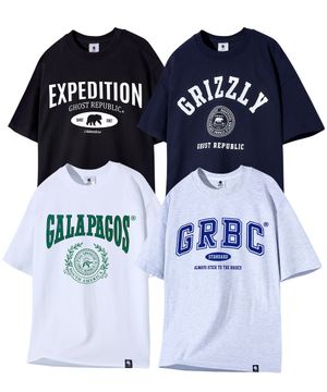 [SET] 아치드로고 오버핏 반팔티 4종