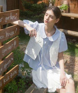 화이트 플라워 핸들자수 베스트