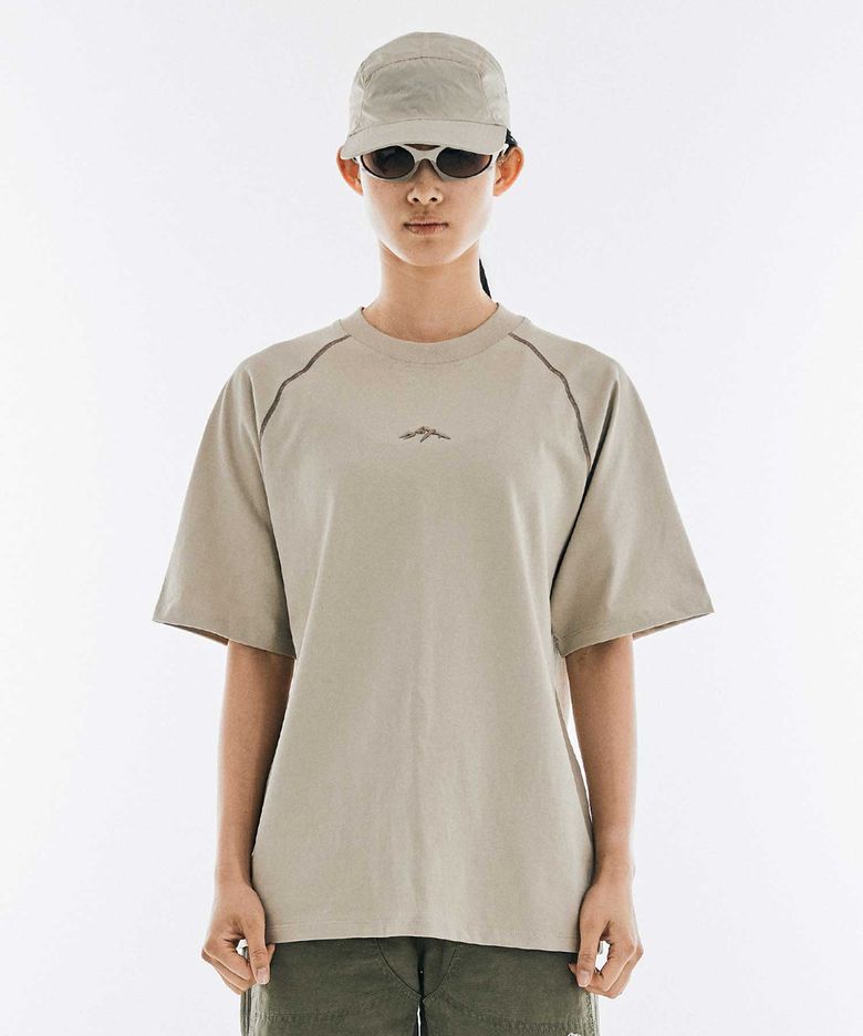 Structured T-Shirt (Stone Beige) -Women-