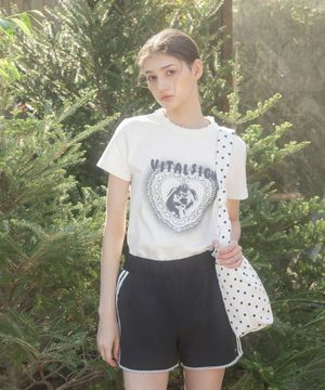 하트레이스 토끼 티셔츠