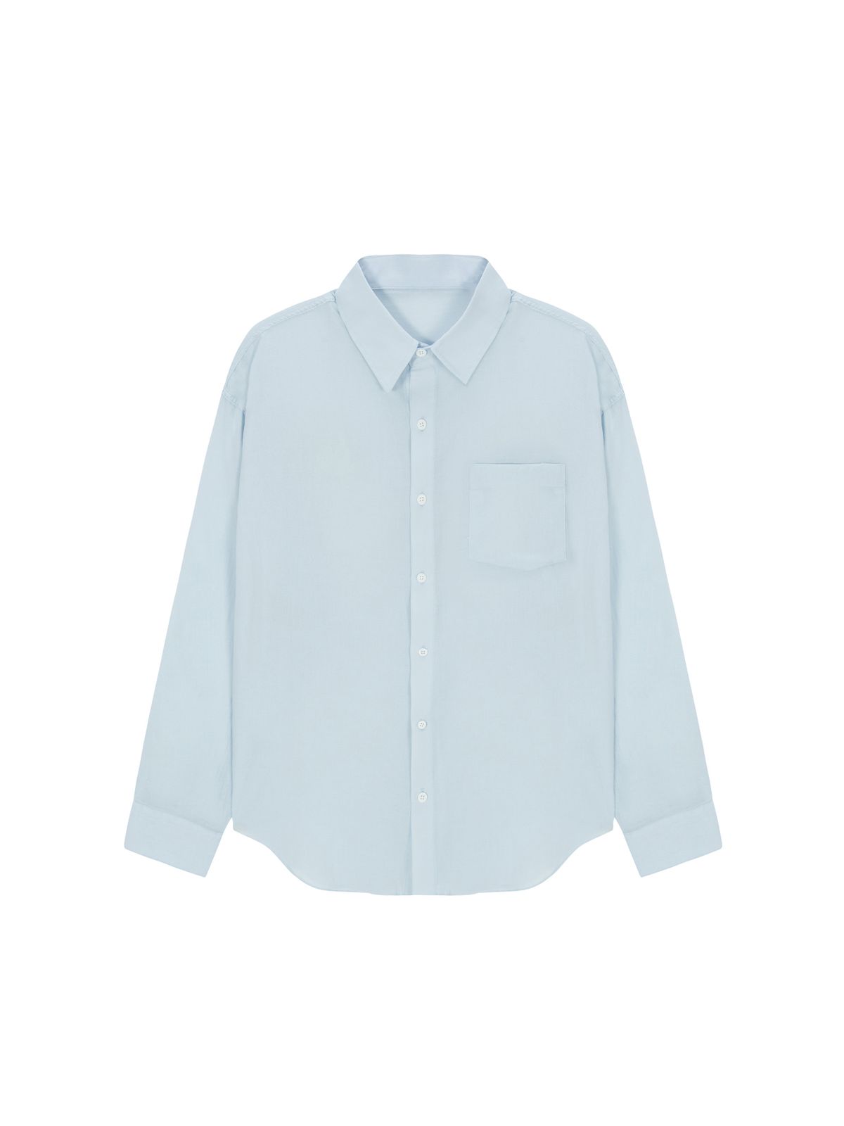 샐러드바구니(SALAD BAGUNI) Sheer cotton shirt - blue
