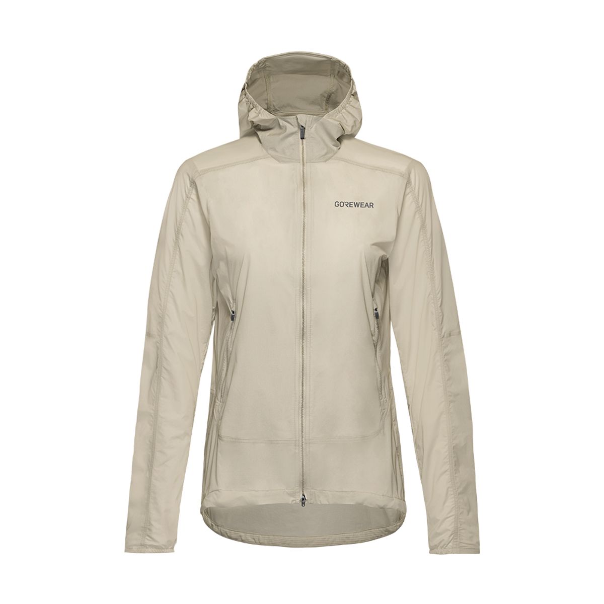 고어웨어(GOREWEAR) 펀플로우 후드 윈드브레이커 바람막이 자켓 우먼 - 테크베이지 (여성용)
