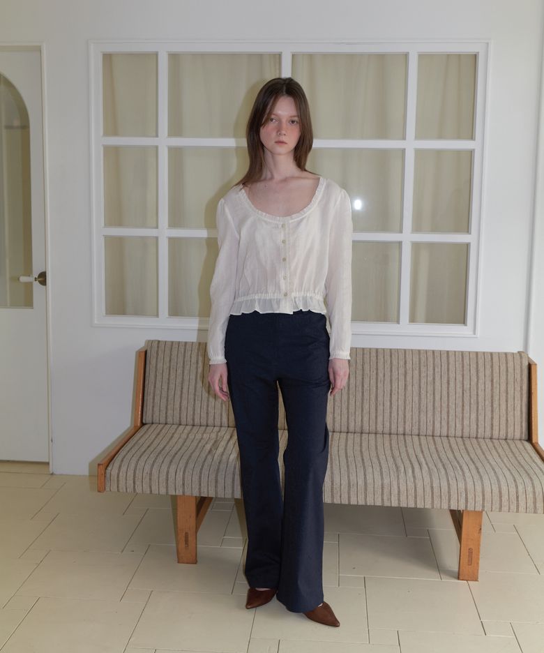 Vintage boots cut pants - Navy