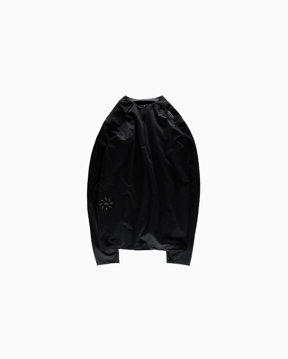 콜드웜(COLDWARM) Paneled Half-Zip (Black/Black) -Women-