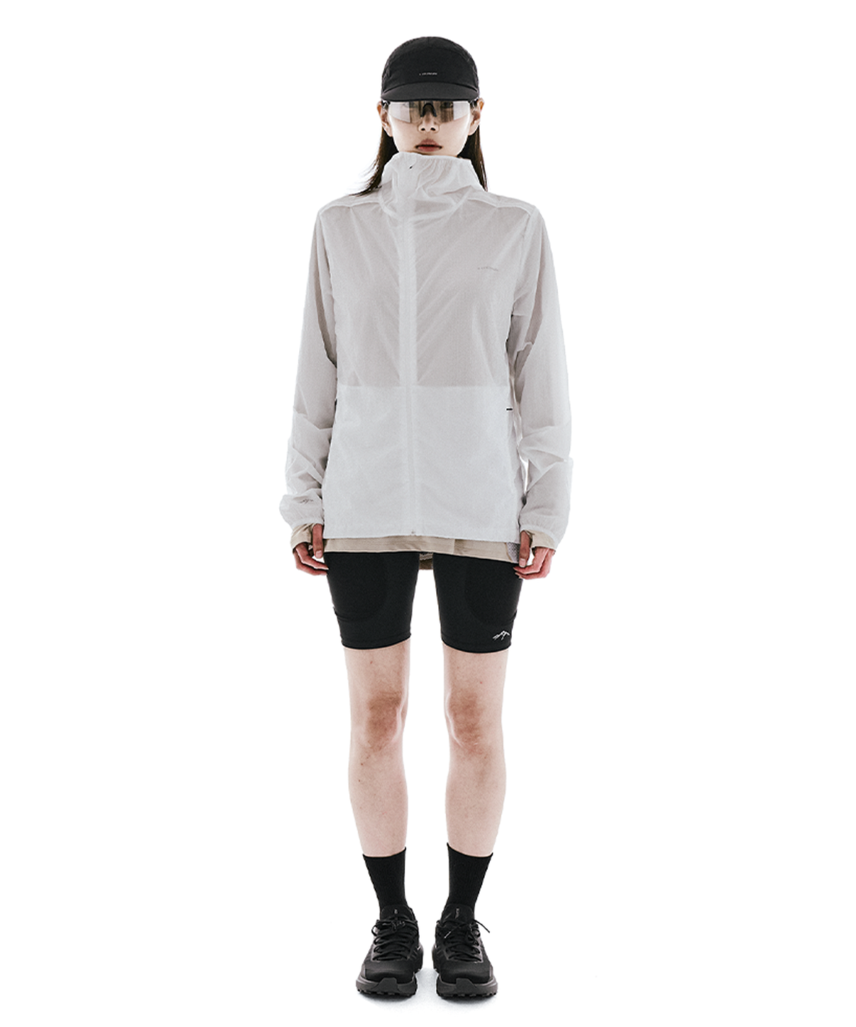 콜드웜(COLDWARM) Trail Half Tights (Black) -Women-