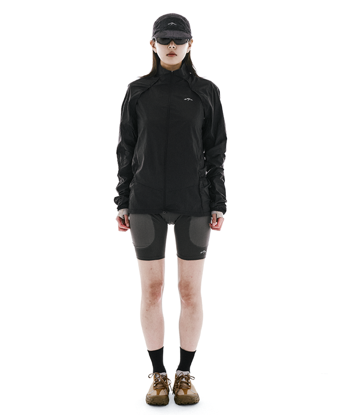 콜드웜(COLDWARM) Trail Half Tights (Charcoal) -Women-