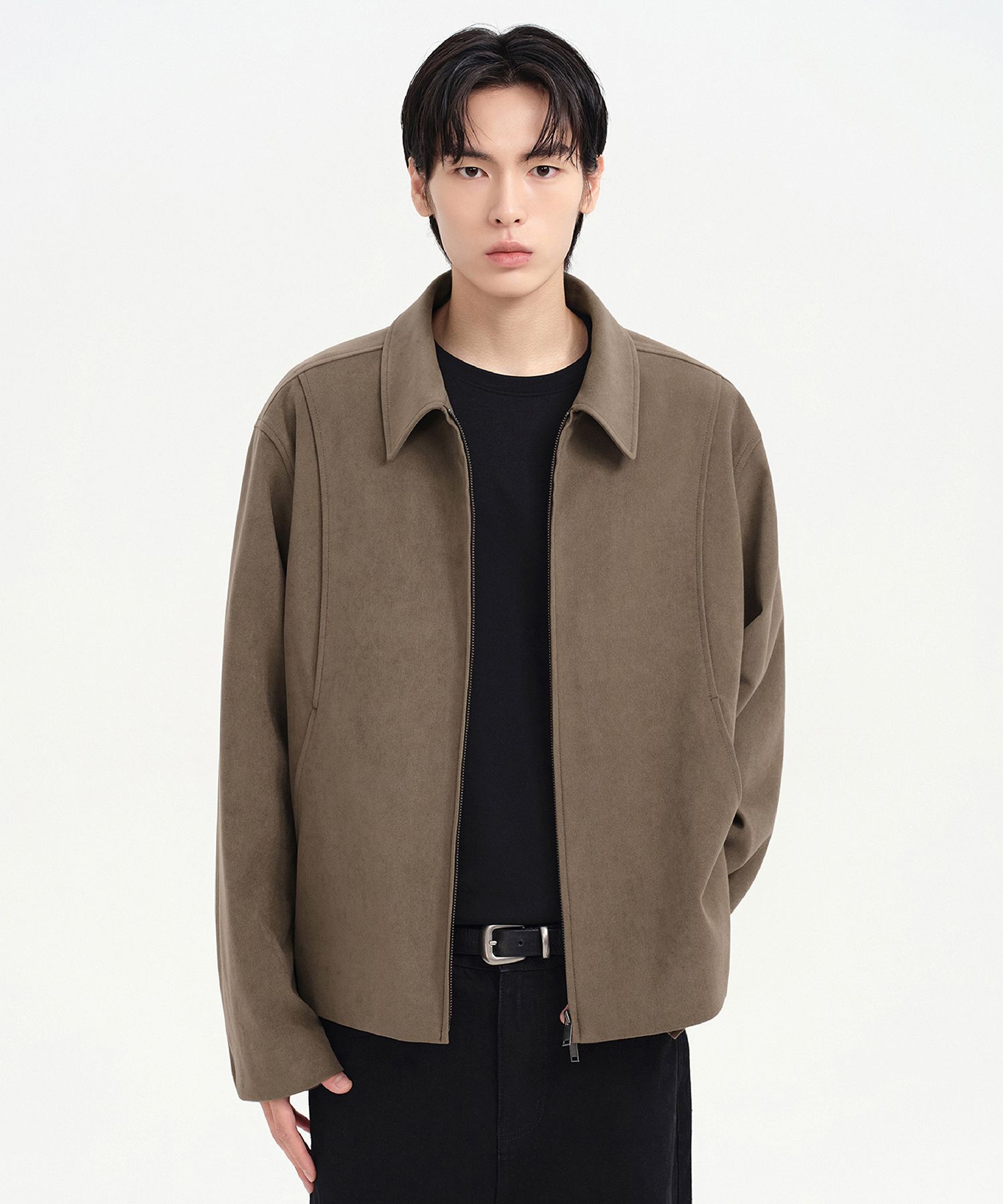 crewre ヘザーカラーミニマルジャケット サイズ1 ブラウン MUSINSA公式 | MUSINSA STANDARD ブラシドリラックスドミニマル