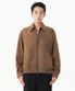 신세틱 스웨이드 미니멀 블루종 재킷 [라이트 브라운]