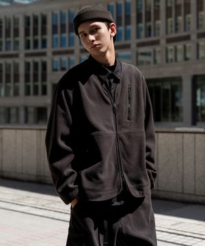 [시티 레저] 폴라 플리스 브이 넥 재킷 [그레이]