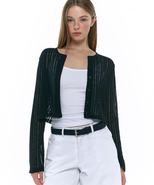 썸머 가디건 블랙