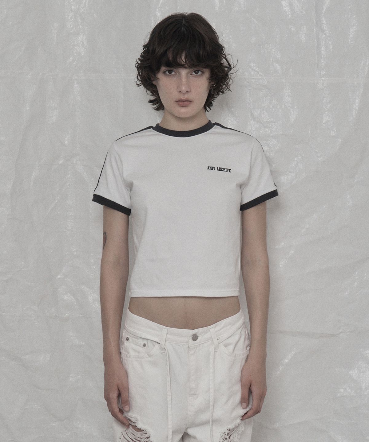 어니브(ANIV) DOT 88 FOOTBALL T-SHIRT WHITE