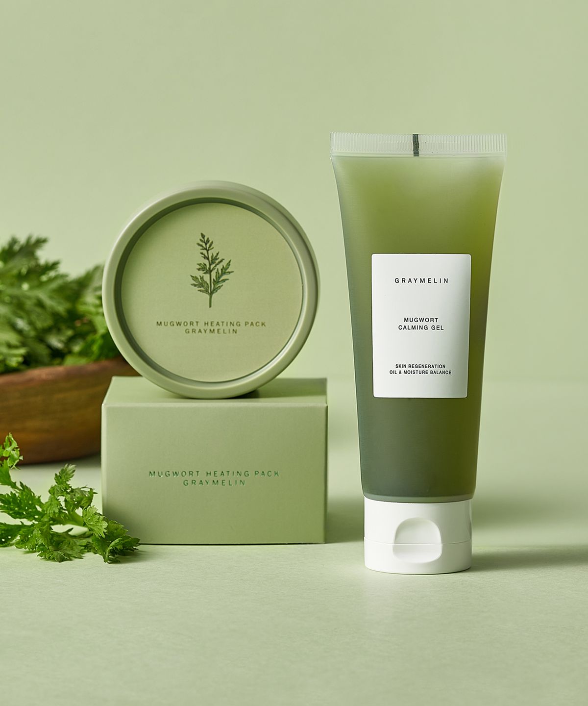그레이멜린(GREYMELIN) [SET] 피부진정 쑤-욱세트 (쑥카밍젤 100ml+쑥뜸팩 100g)