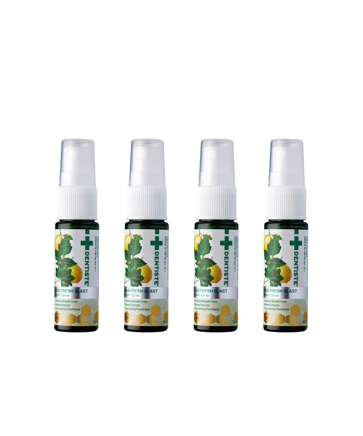 덴티스테(DENTISTE) 덴티스테 마일드후레쉬 마우스스프레이 15ml x 4개